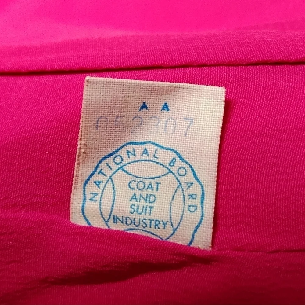 Towncliffe Vintage Hand Tailored Pink Blazer Union Made - Picture 8 of 9